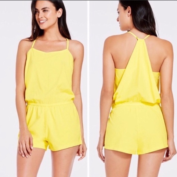 Fabletics Pants - Fabletics Neema Romper in Yellow